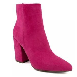 Sugar Evvie Ankle Booties-Fuschia NIB